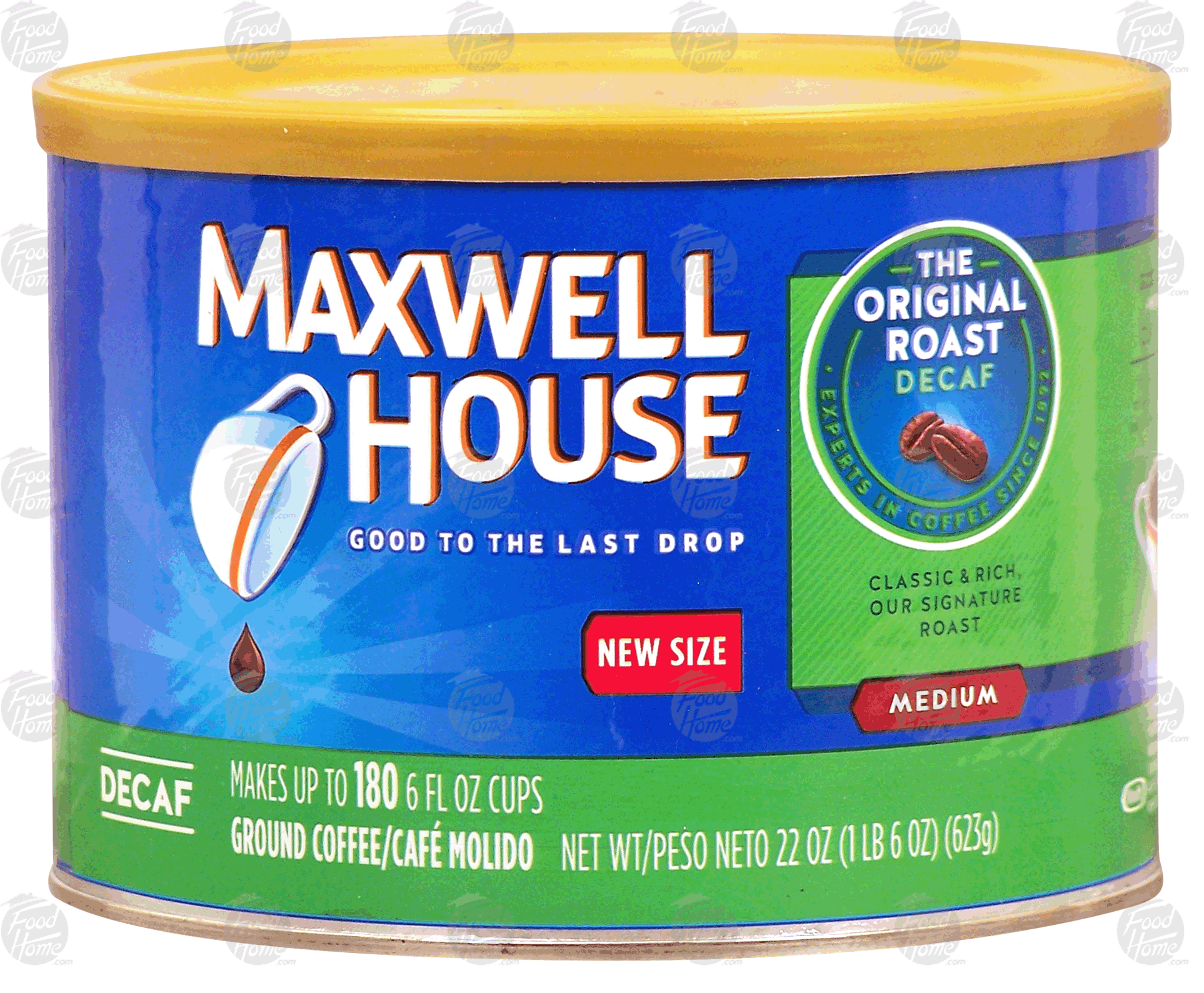 Maxwell House The Original Roast ground coffee, medium, decaf, makes up to 180-6 fl oz cups Full-Size Picture